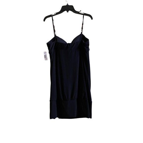 Elegant Black Strapless Dress With Beaded Straps & Knot Front Design - Picture 1 of 5
